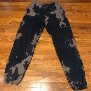 Black Bleached Sweatpants